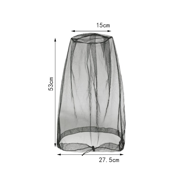 Myggenet til hoved - Beskyttelse mod myg, knot og andre insekter til udendørsaktiviteter