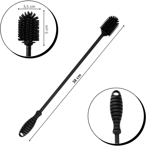 XXL Stor Silikonflaskebørste - Flaskevasker - Kannebørste - L3