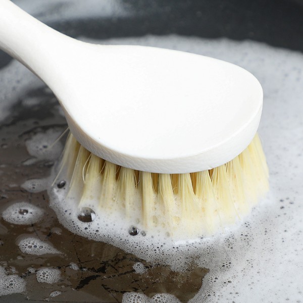No-Mess Pot Scrubber børste med håndtak oppvaskmaskin og Pot Scru