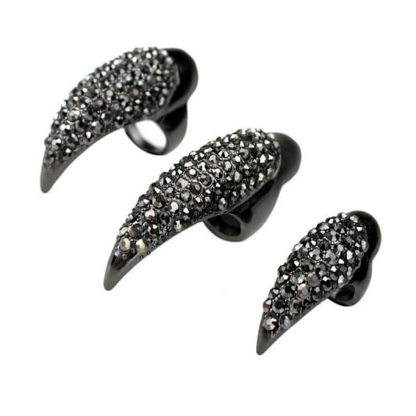 10 kpl Sormus Kynsi - Halloween-asu Alloy Rhinestone Exagger