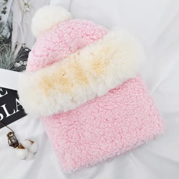1 st. Dam Vindtät Halsduk Hatt Balaclava Hatt Kvinna Vinter Plysch