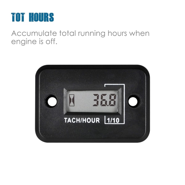 Mini Digital Turteller Timeteller Akkumulert TOT Timer, Real Ti