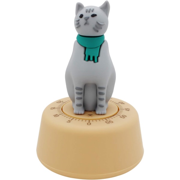 Kattformad Mekanisk Kökstimer (Grå)