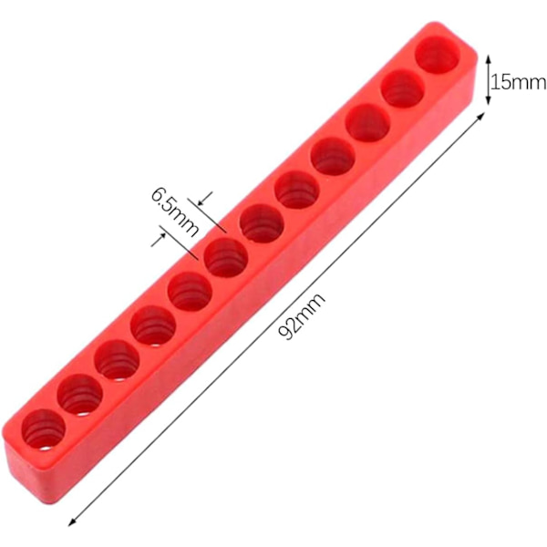5 stk. 12 Hulls Bits Holder Bit Opbevaringsstrimmel Hex Skaft Skruetrækker C