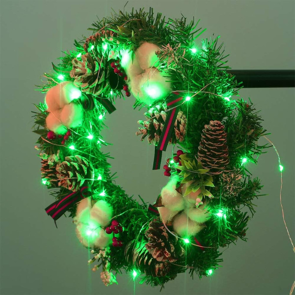 Paristokäyttöiset 6,6 Ft/2M 20 LED-valot Twinkle Christmas