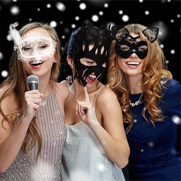 Blondermaske Maskerademaske Festmaske Halloweenmaske