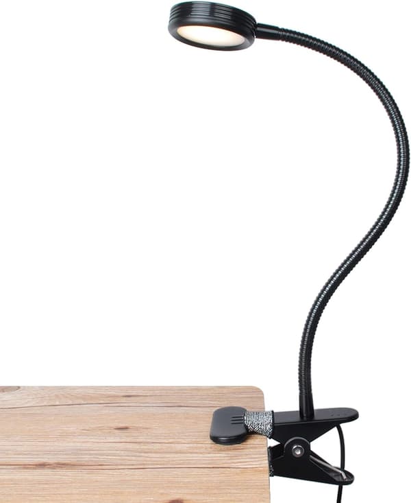 Klipslampe / Leselampe / Fargeendring / Nattelys