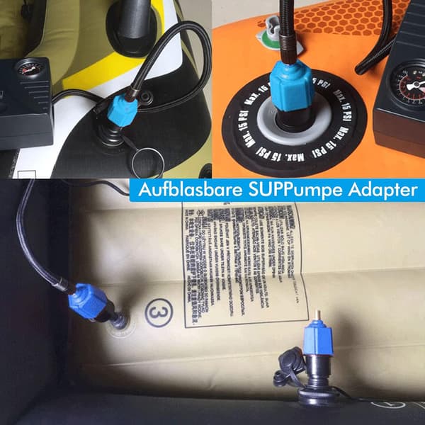 Blå Mands Bærbar Luft Adapter, Bil Luftpumpe, Luftmadras, Luft Nej