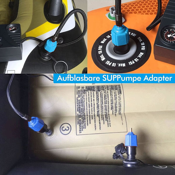 Sininen Kannettava Ilmapumppuadapteri, Auton Ilmapumppu, Ilmavuode, Ilma Ei