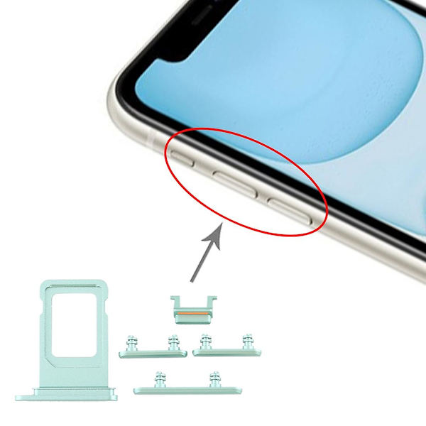 SIM-kortfack + Sidoknapp för iPhone 11 DXGHC