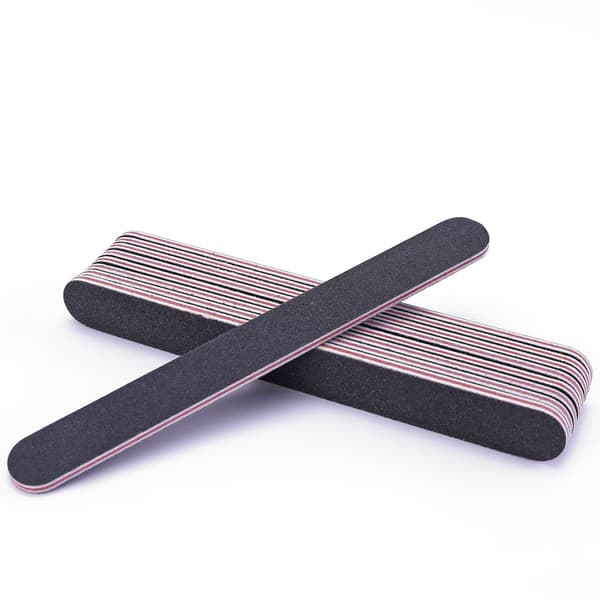 10 professionelle dobbeltsidede 100/180 matte neglefiler Diamant pla
