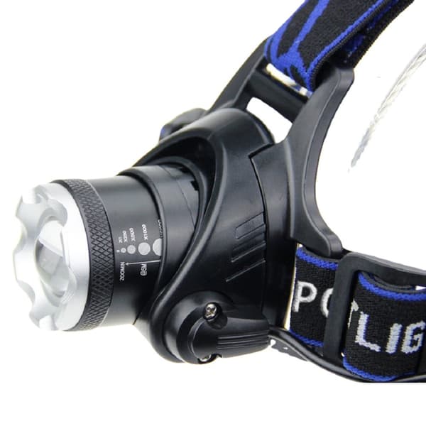 Hodelykt Lommelykt, USB Ladbar LED Hodelykt, Vanntett T6