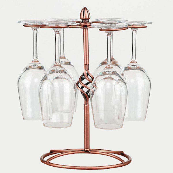 Vinglassstativ, bordstativ for vinglass, elegant frittstående