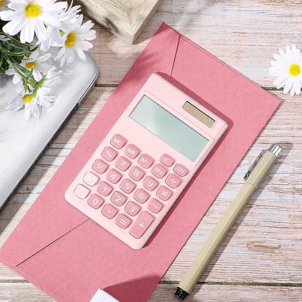 2 stk. Basis Standard Lommeregnere Mini Digital Desktop Beregner