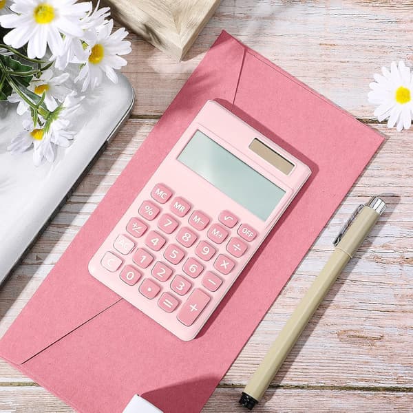 Basis Standard Kalkulatorer 2 Stykker Mini Digitalt Skrivebords Kalkulator