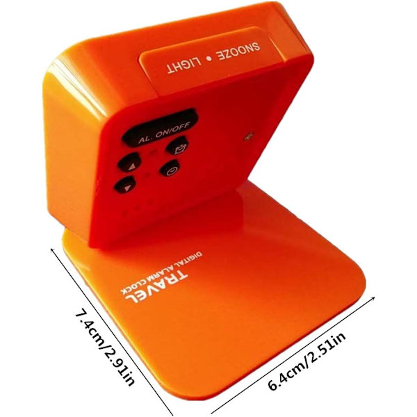 Digital väckarklocka med temperatur och radio