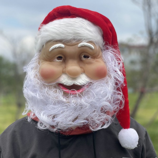 Christmas dance performance props Santa Claus mask decorative