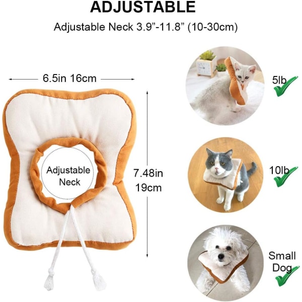 Adjustable Cat Cone Collar Soft, Cat Recovery Collar, Cute E  DXGHC