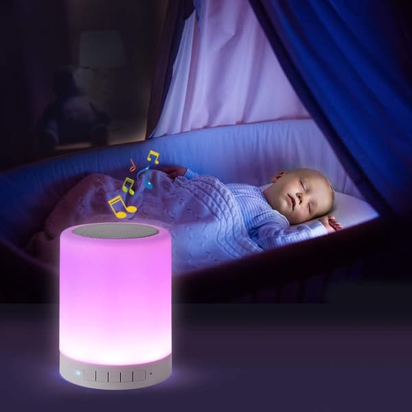 Nattlys Bluetooth-høyttaler, Bærbar Trådløs Bluetooth-høyttaler