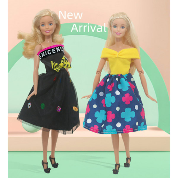 30 cm Barbie Dukkeklær Kjole Oppkledning Kjole Tilbehør Kjole Casual