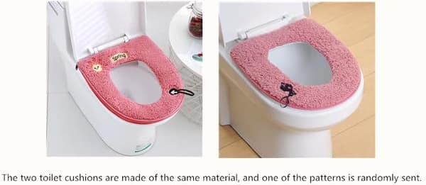 2-pack Universal Mjuk och Varm Toalettlockskudde med Hängslinga