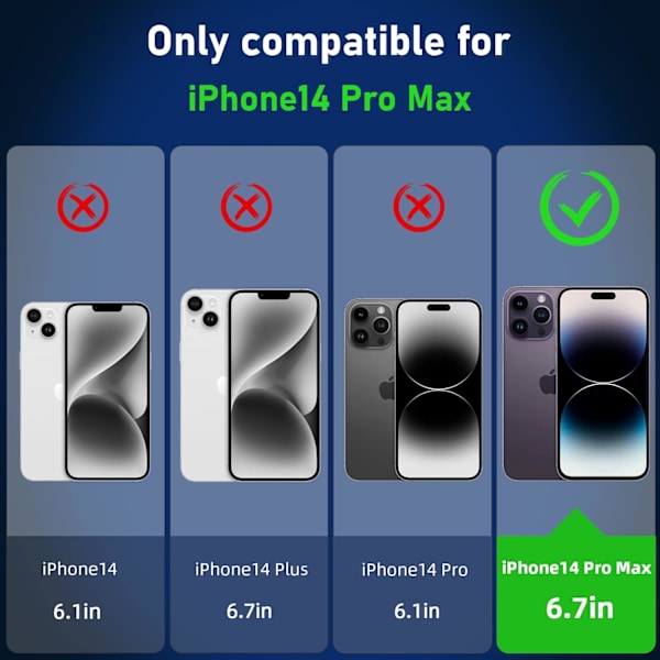 Magnetisk etui kompatibelt med iPhone 14 Pro Max