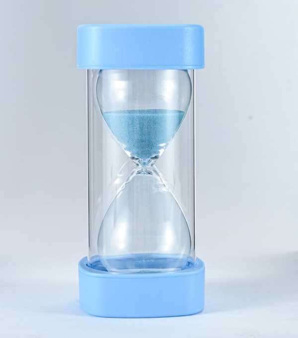 Hourglass - 5 minutter i blå DXGHC