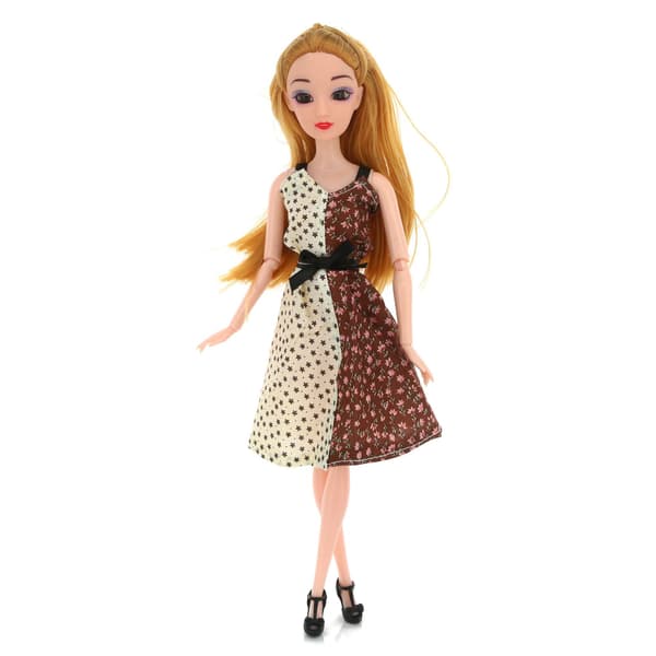Barbie-modekostym, 10 delar, 10 docktillbehör, för barn