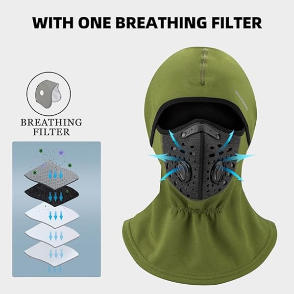 Skimask balaclava vintermask män balaclava kallt väder varm ma