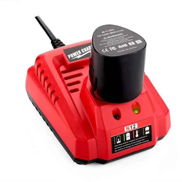 N12 48-59-2401 48-11-2402 för Milwaukee Li-ION Ersättningsladdare DXGHC