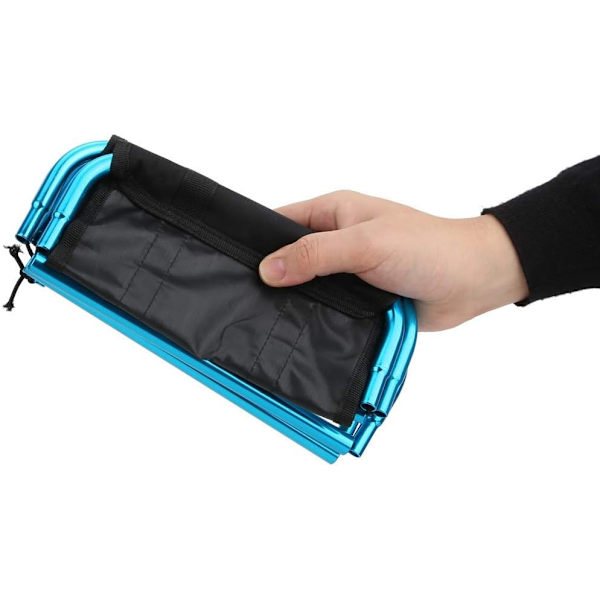 Udendørs Foldbar Skammel - Blå Udendørs Mini Foldbar Skammel Bærbar