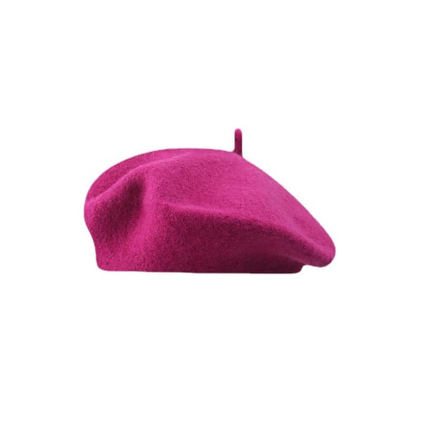 Stor ull tweed beret for kvinner, engelsk vintage