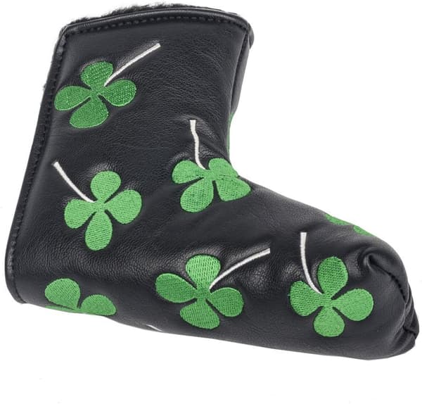 Clover Clover Broderet Golf Putter Hoveddækning Blade Passer Alle Br