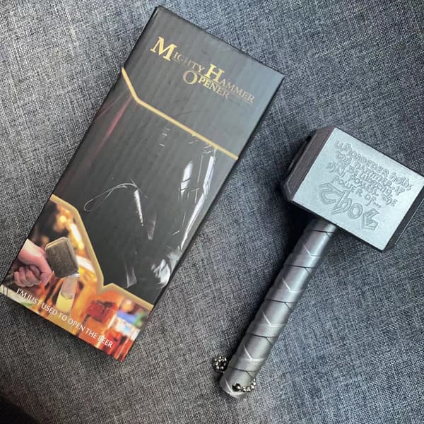 Ölflasköppnare, Thors hammare form, perfekt för hemmet och baren