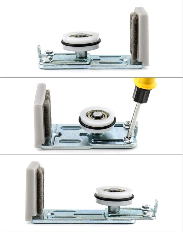 Dørbunnsguide, Justerbar Gulvguide, Anti-Riper Hjul