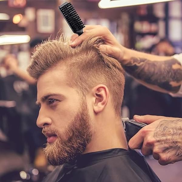 2 stycken barberbladrengöringsborste hårklipparborste nagelborste