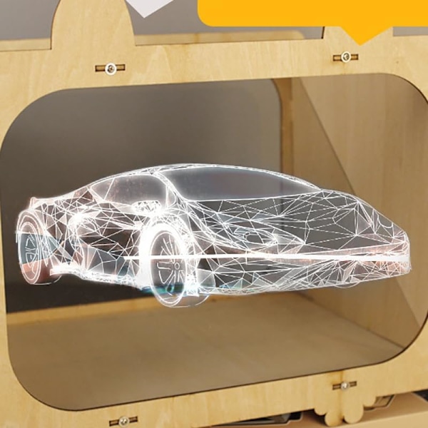 1 sett DIY-materialpakke for 3D-holografisk kinoprojektor, vitenskapsprosjekter, ideelt for studenter (mobilversjon)
