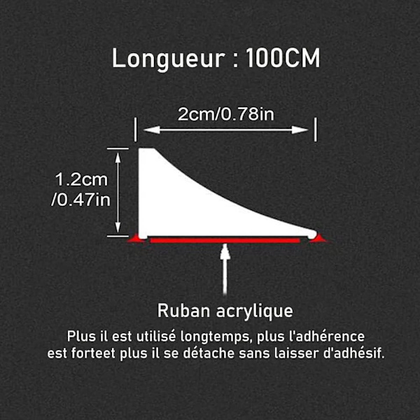 100CM Transparent Silikon Duschbarriär, Självhäftande Dusch B