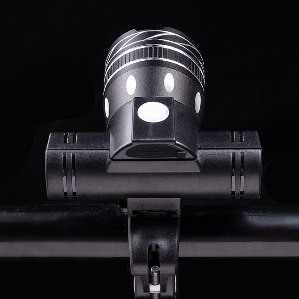 Cykelforlygte USB Genopladelig Lampe Advarselslampe Cykling L