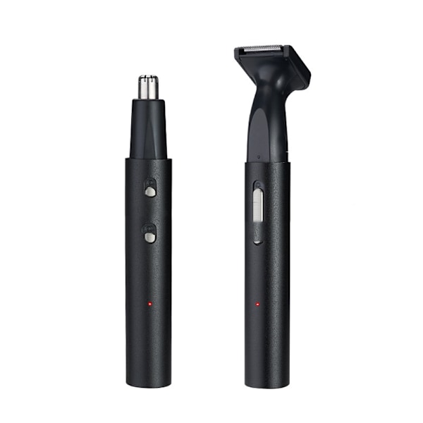 Næse- og Ørehårtrimmer (Sort), Professionel USB Opladbar Hårtrimmer