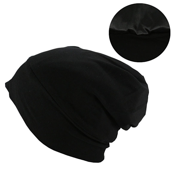 Vendbar Beanie i Ensfarvet, Blød Beanie, Let og Blød