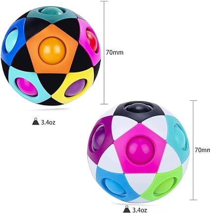 Regnbue Magic Balls - Magic Balls til Børn og Voksne (Pakke med 2)
