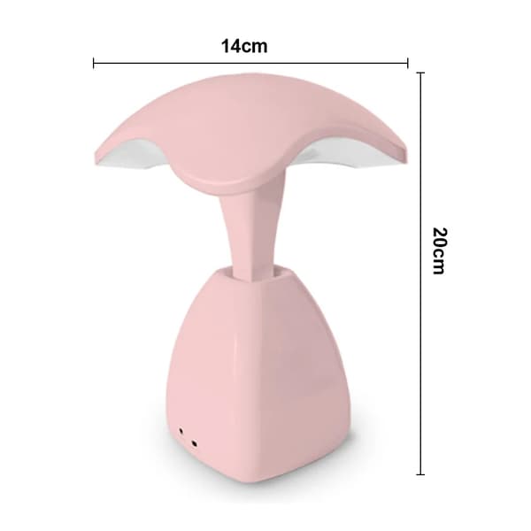 Svampformad bordslampa med touch-kontroll, ögonskydd, LED, pluggbar