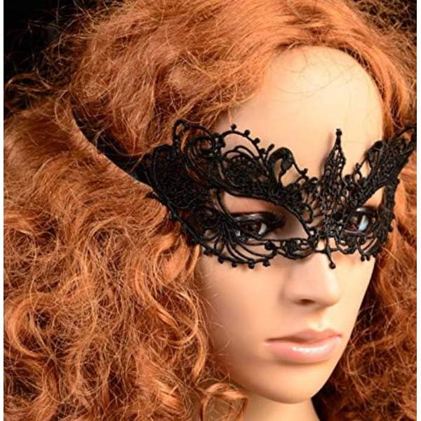 Festlig Blonder Maske Halloween Halvmaske Styling og Sexy Kostume Par