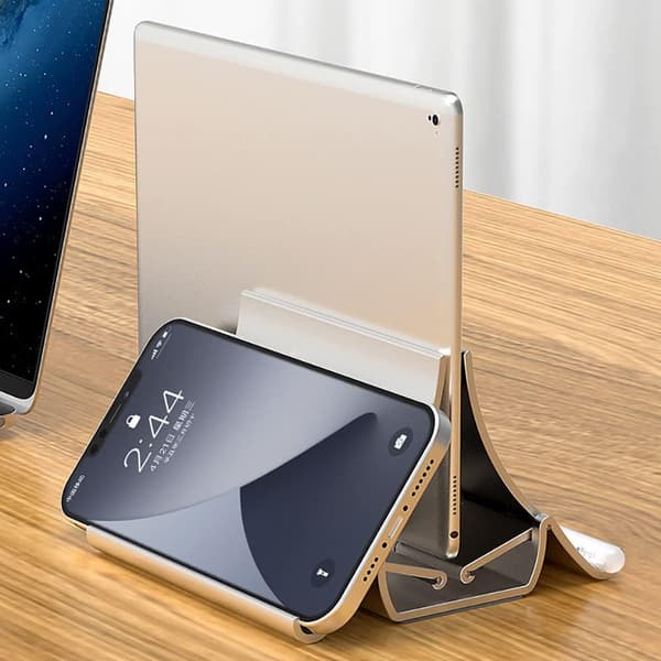 Vertikal Laptop Stativ - Pladsbesparende - Til Alle Laptopmodeller