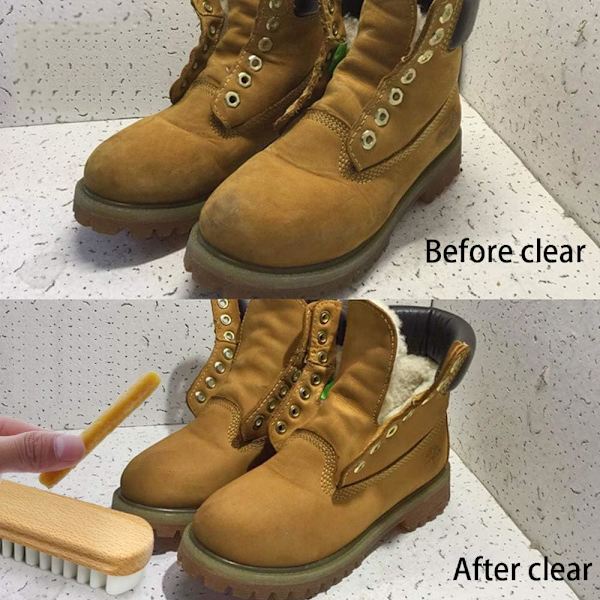 Mockaborste, Mocka & Nubuck Rengöringsset - Crepeborste Gummi - S