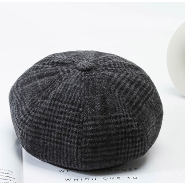 Höst & vinter ny dammode åttkantig hatt höst koreansk