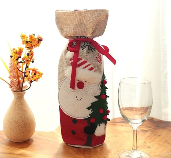 Fire nye julepynt linnedbroderede Snemand Gammel M