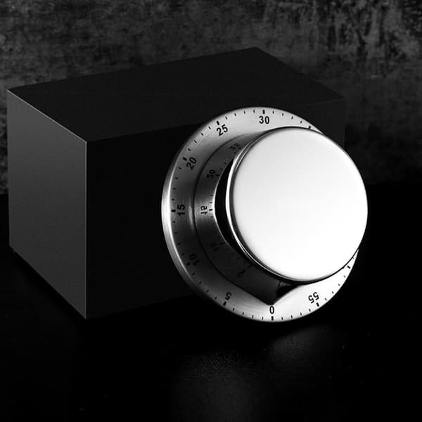 1 Pakke Mekanisk Køkken Timer, Magnetisk Stål Nedtællingstimer