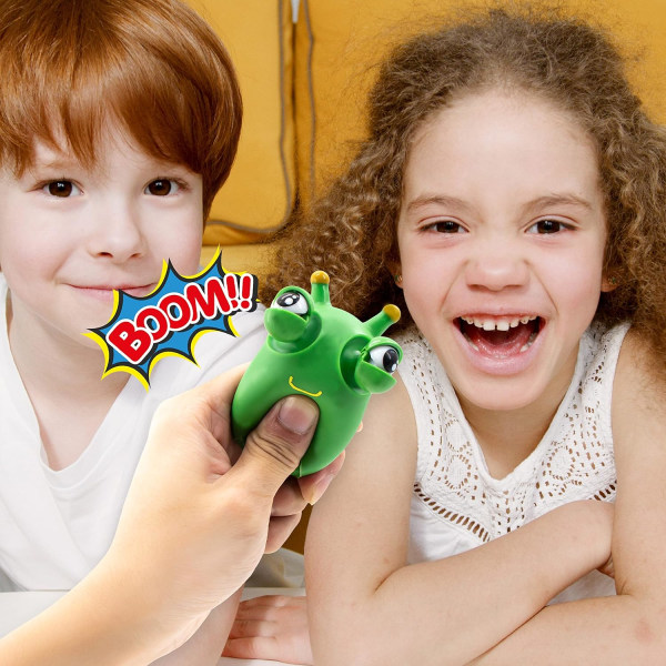 Green Bug Toys Popping Out Eyes Squeeze Sensory Fidget Toys for K